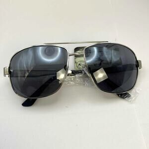 Silver Panama Jack Men's Aviator Sunglasses